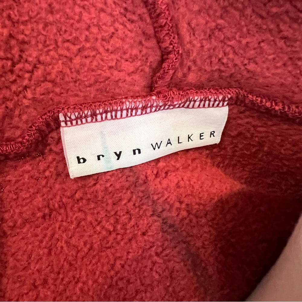 Bryn Walker Cocoon Waterfall Burgundy Red Oversized Cardigan L - Picture 3 of 13